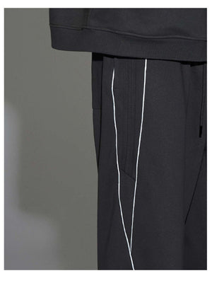 Reflective Stripes Cardigan Sweatshirts&Hoodies Tracksuit