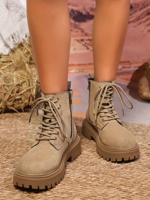 Zebra-print Women's Martin Boots