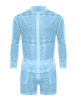 Hollow Out Vacation 2-piece Sets Set