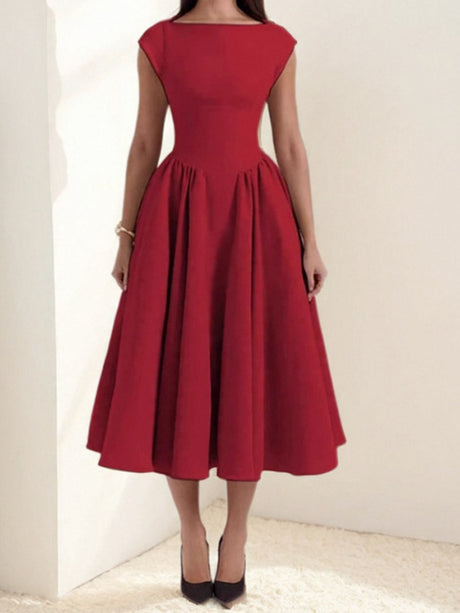 Sexy Big Backless Big A Pendulum Temperament Maxi Dresses