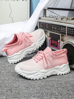 Color-blocked Unisex Casual Sneakers