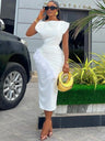 Feather Tassel Hip-hugging Temperament Formal Dress Maxi Dresses