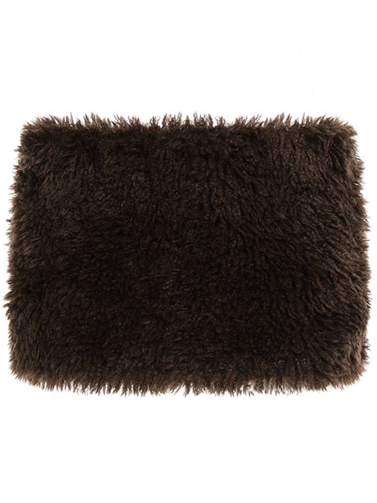 Furry Patchwork Zipper Bodycon Mini Skirt