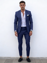 Flax Solid Color Suit Set 2-piece Sets
