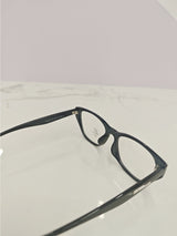 Solid Color Transparent Frame Eyeglasses