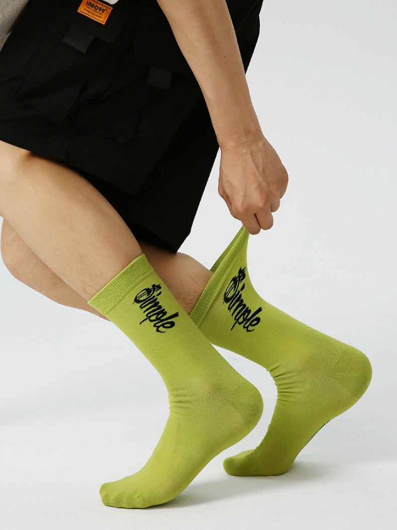 Chaussettes à pois imprimées avec lettres, lot de 3