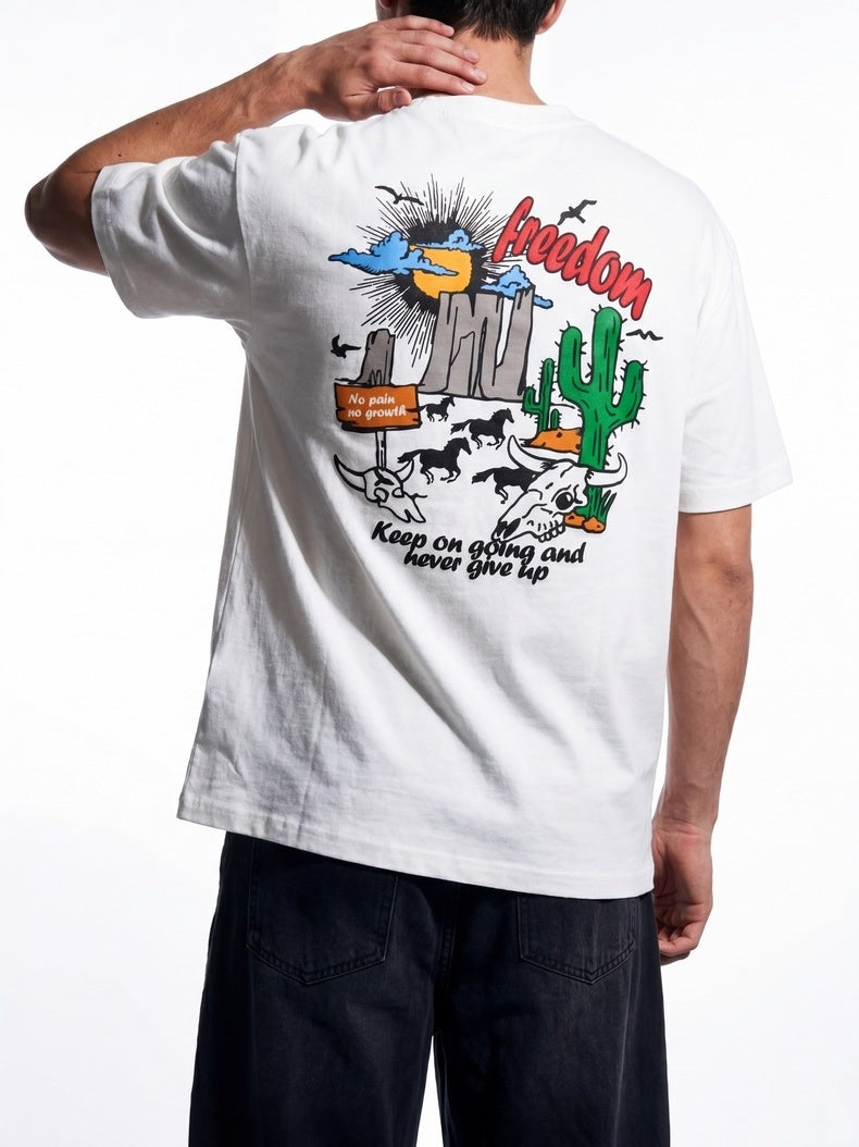 Printed Loose-fit T-shirts