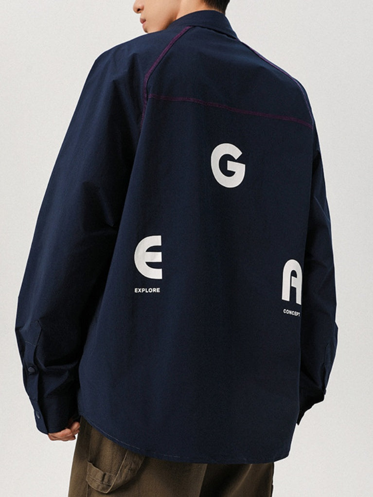 Hasselblad Line Loose-fit Color-blocked Shirts