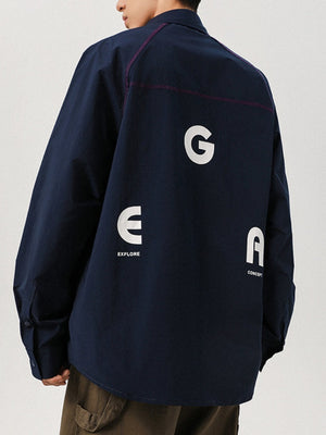 Hasselblad Line Loose-fit Color-blocked Shirts