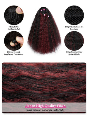 Small Curly Ponytail Synthetic Fiber Drawstring Braid High-temperature Silk Wig