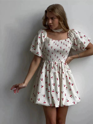 Liber Summer Women's Splicing Printed Mini&Short Dresses