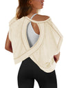 Backless Yoga Relaxed And Casual T-shirts