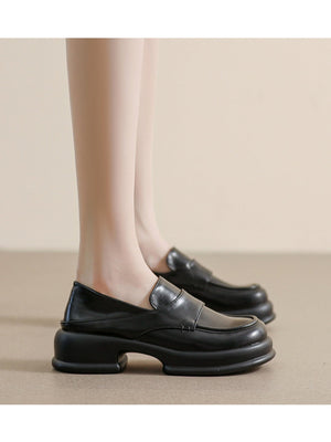 Liber Spring and autumn women's thick-soled loafers