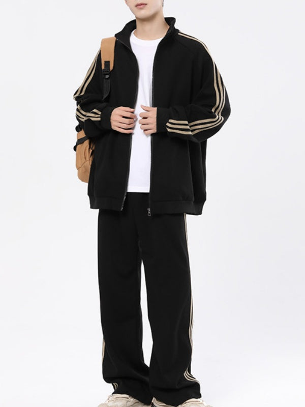 Vertical Stripes Loose-fit 2-piece Sets