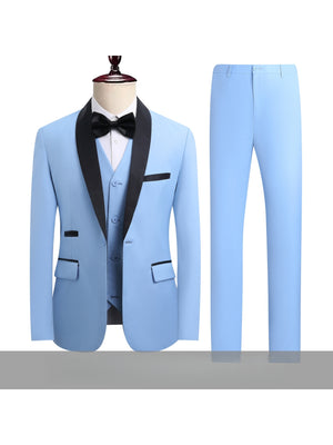 Business Leisure Suit Slim-fit Set 3-piece Sets