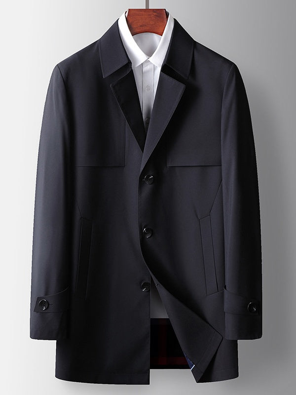 Business Single-Breasted Leisure Trench Coats
