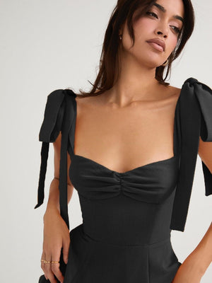 Maxikleider für Brautjungfern und Cocktailpartys mit Schnürung und Schlitz