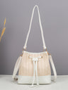 Vacation Straw Patchwork Crossbody Bag