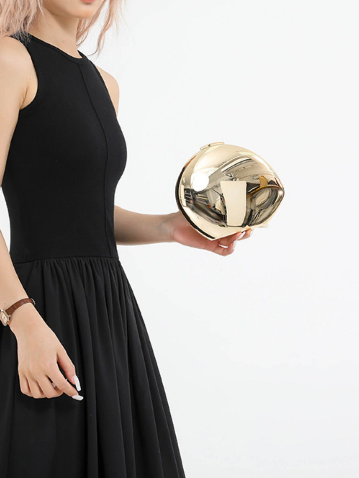 Mirrored Acrylic Evening Fashion Shoulder/Crossbody Bag