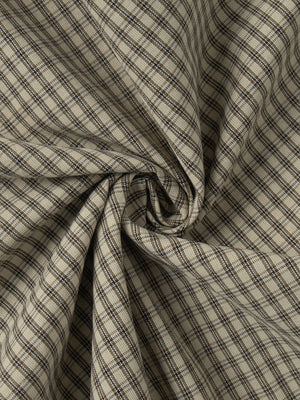 Cotton Blend Lantern Pants Plaid Breathable Leisure Pants