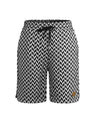 Herringbone Pattern Breathable Stretch Five Points Shorts