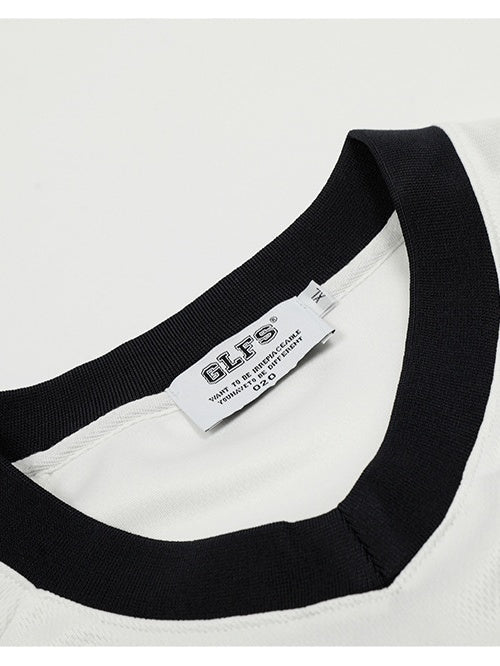Liber Autumn Neutral wear Printed Letter T-shirts