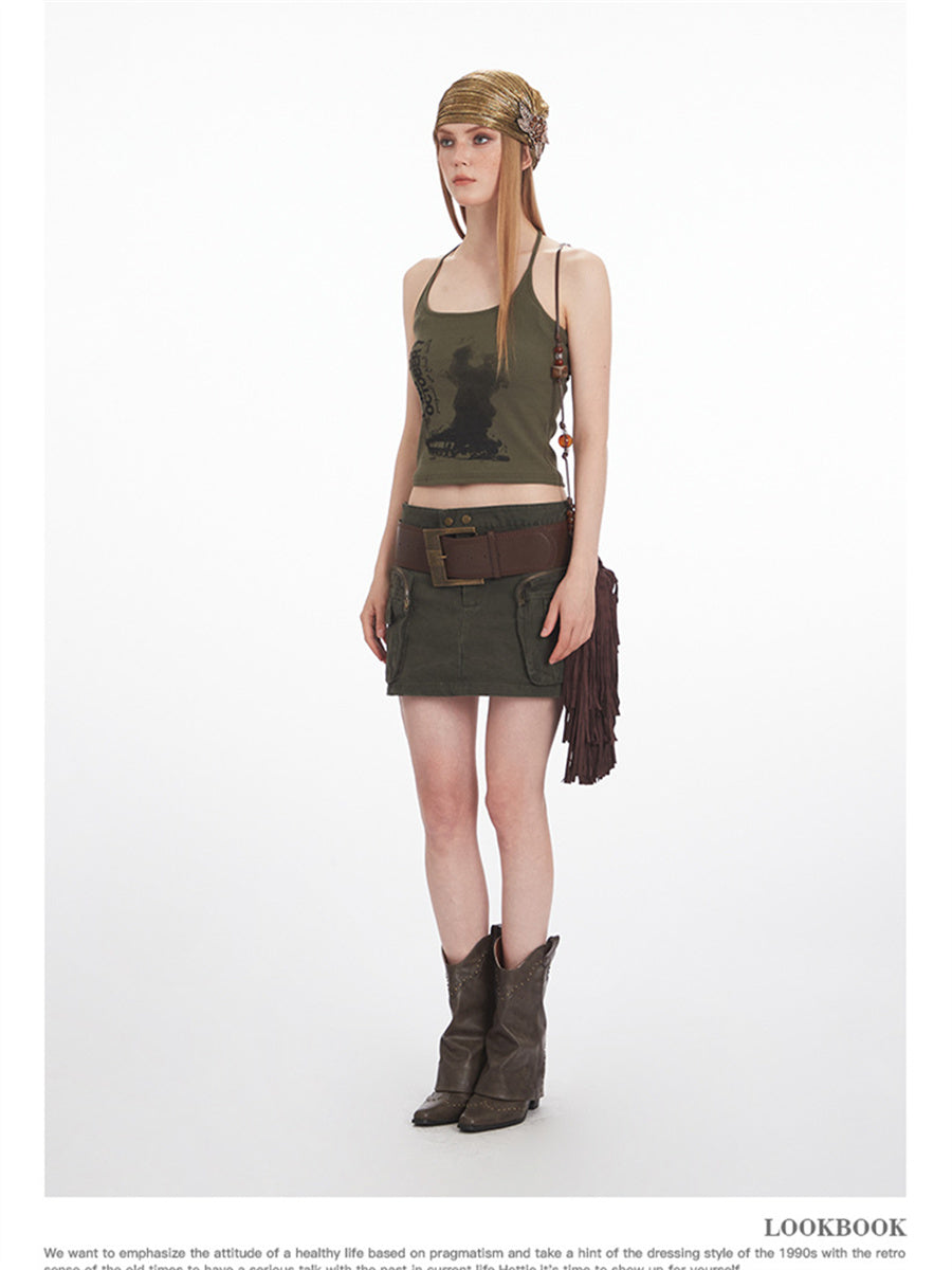Liber Summer Women's Letters/Numbers/Words Tank tops&Camis