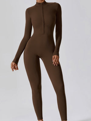 Long-sleeved High Elastic Waist Slimming And Shaping Yoga Fitness Outdoor Jumpsuits/pants