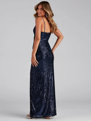 Liber Summer Women's Sequins Maxi Dresses