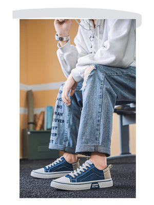 Liber Four Seasons Colorblock Canvas Men's Casual Sports Shoes