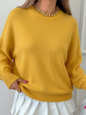 Loose-fit Lazy Longline Knitwear Sweaters
