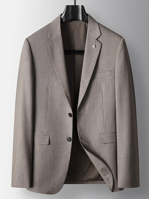 Acetic Acid Flax Business Non-iron Blazers