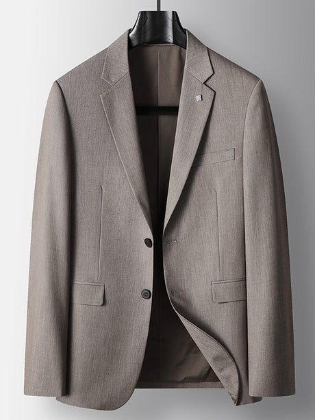 Acetic Acid Flax Business Non-iron Blazers