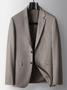 Acetic Acid Flax Business Non-iron Blazers