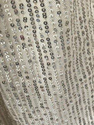 Sequins Small Suit High Waist Casual Straight Leg Pants 2-piece Sets