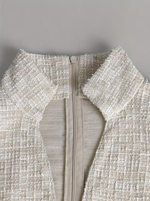 Mini- und kurze Kleider von Grace Profession mit V-Ausschnitt und Hahnentrittmuster.