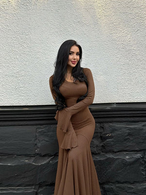 Liber Autumn Women's Splicing Maxi Dresses