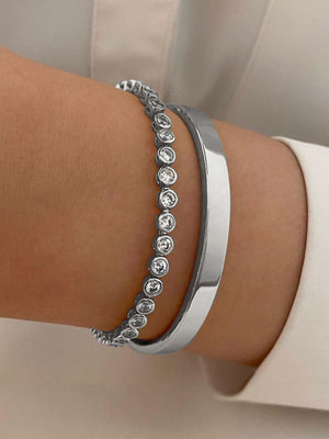 Alloy Diamond-set Bracelet