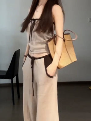 Korean Style Simple And Gentle Two-piece Set