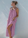 100% Cotton Temperament Camisoles Loose-fit Home Vacation Mini&Short Dresses