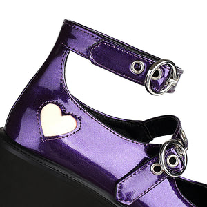 Heart-shaped Platform Mary Jane Shoes