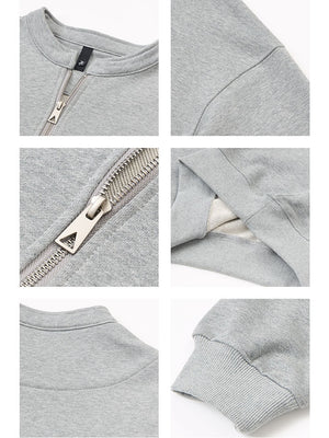 Retro Loose-fit Boxy Half Zipper Sweatshirts&Hoodies