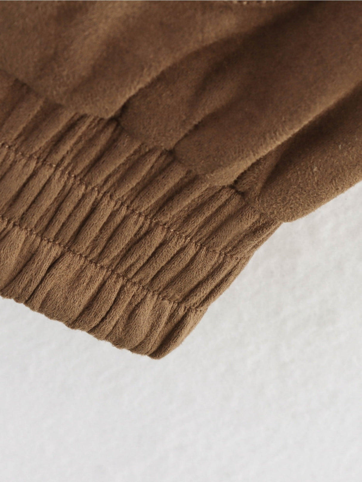 Suede Casual Textured Pocket Long-sleeved Jacket