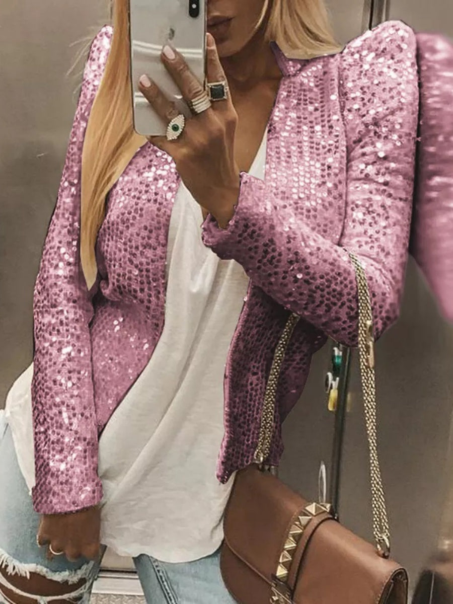 Liber Autumn Women's Sequins Blazers
