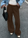 Drawstring Relaxed Exercise Mid-low Waist Sweatpants