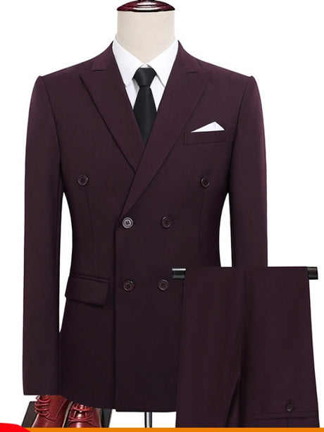 Business Slim-fit Suit Set 2-piece Sets