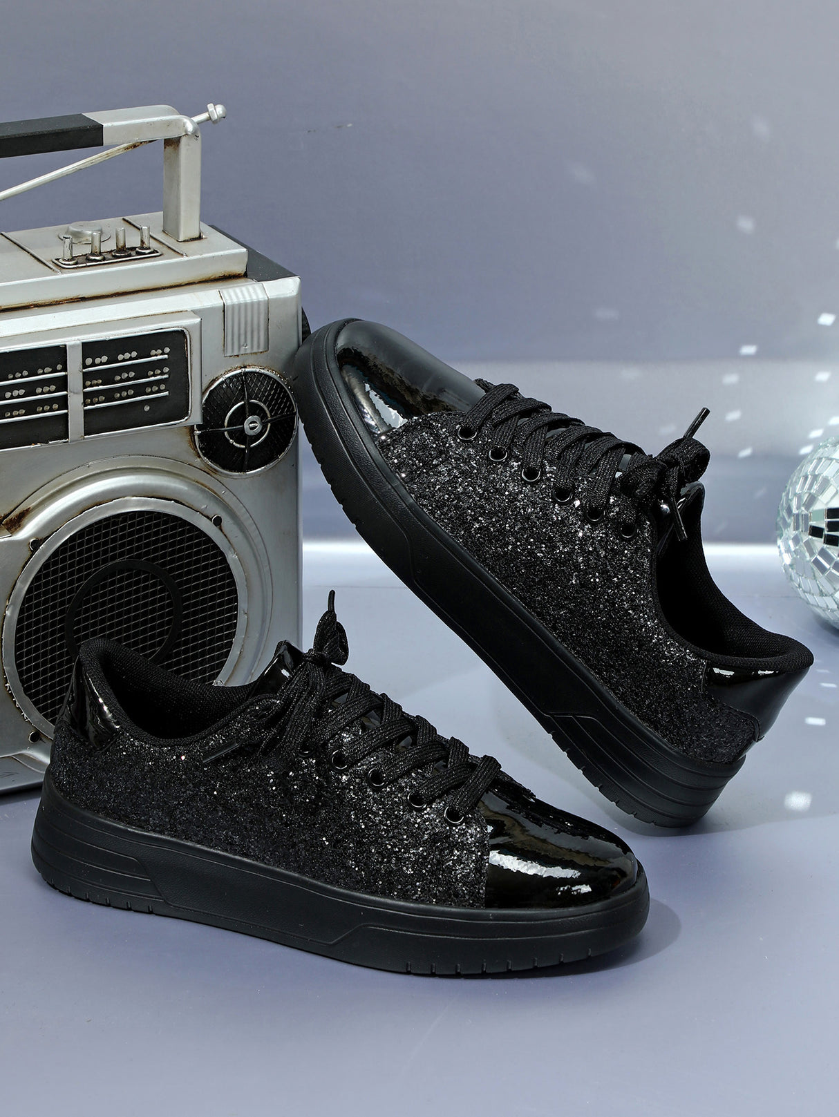 Sequined Women's Sneakers