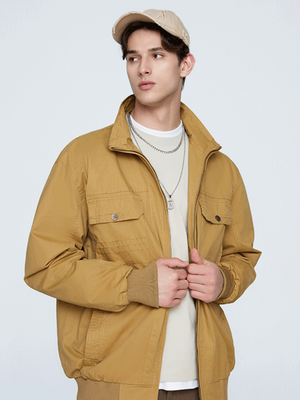 Thin Stand Collar Personality Outdoor All-match Work Jacket
