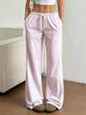 Striped Casual Wide-Leg Pants