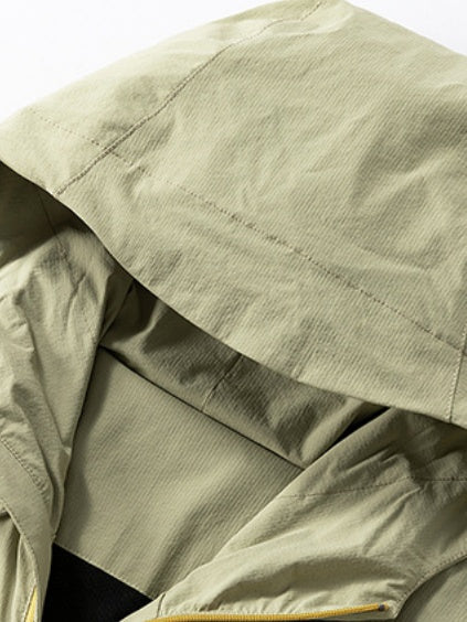 Outdoor Water Proof Loose All-match Hooded Sports Jacket